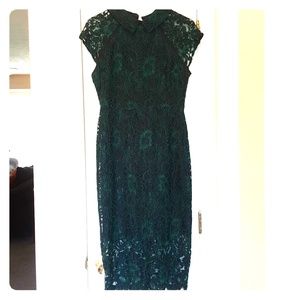 Green Lace Eva Mendes Dress.  Never Worn.  Size 6